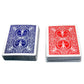 Luxe Dominoes Modern Elegant Playing Card Deck Holder Tray with 2 Decks of Playing Cards in Unique Stylish Deluxe Acrylic Box with Color lid (Neon