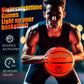 Cadyaw Glow in The Dark Soccer Ball, Rechargeable Light up Soccer Toys, Birthday Gift for Boys and Girls 8-12, Cool Toys for Kids Outdoor Night