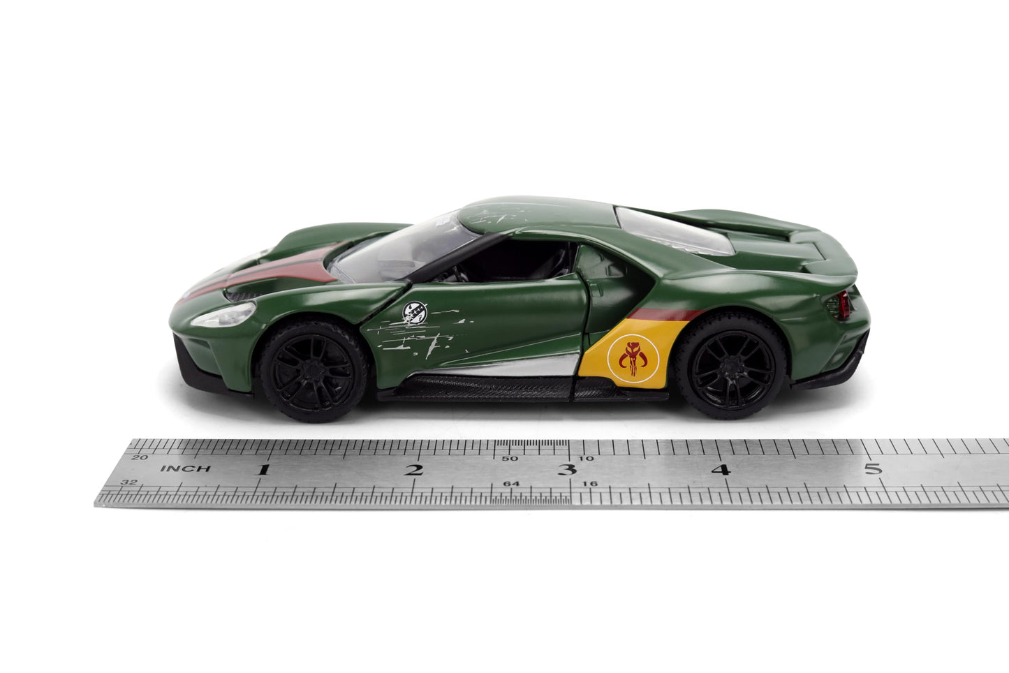 Jada Star Wars Boba Fett 2017 Ford GT - 1:32 Scale Hollywood Rides Die-Cast Collectible Car Toys - Toy for Collectors and Fans