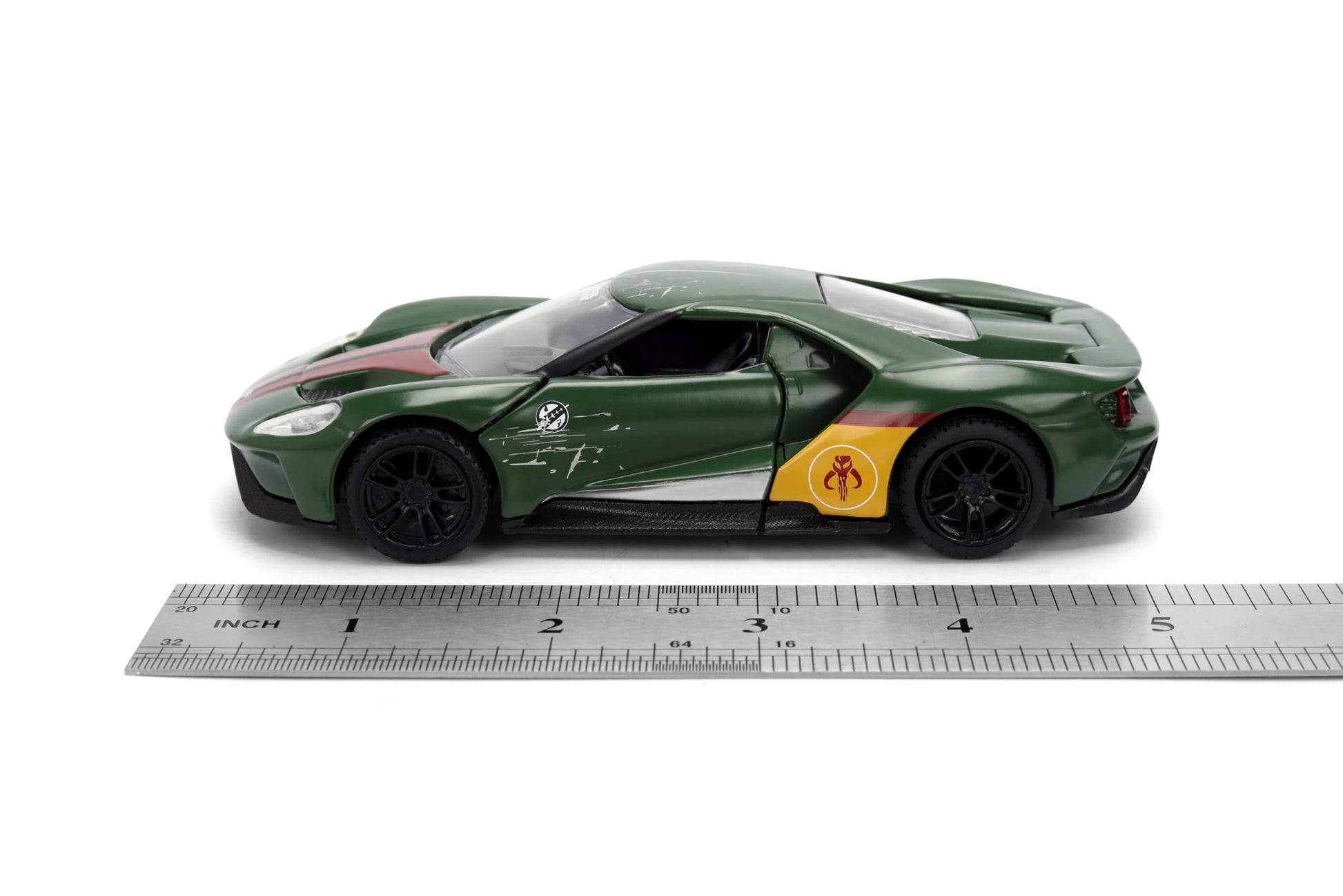 Jada Star Wars Boba Fett 2017 Ford GT - 1:32 Scale Hollywood Rides Die-Cast Collectible Car Toys - Toy for Collectors and Fans