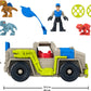 Fisher-Price Imaginext Jurassic World Dinosaur Toys Track & Transport Dino Truck & Figure Set for Pretend Play Kids Ages 3+ Years