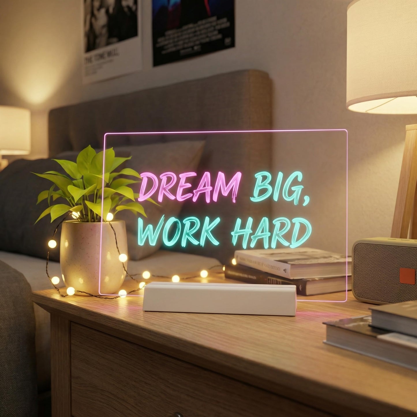 12" Rechargeable LED Dry Erase Board for Kids, 8 Colors & 3 Modes
