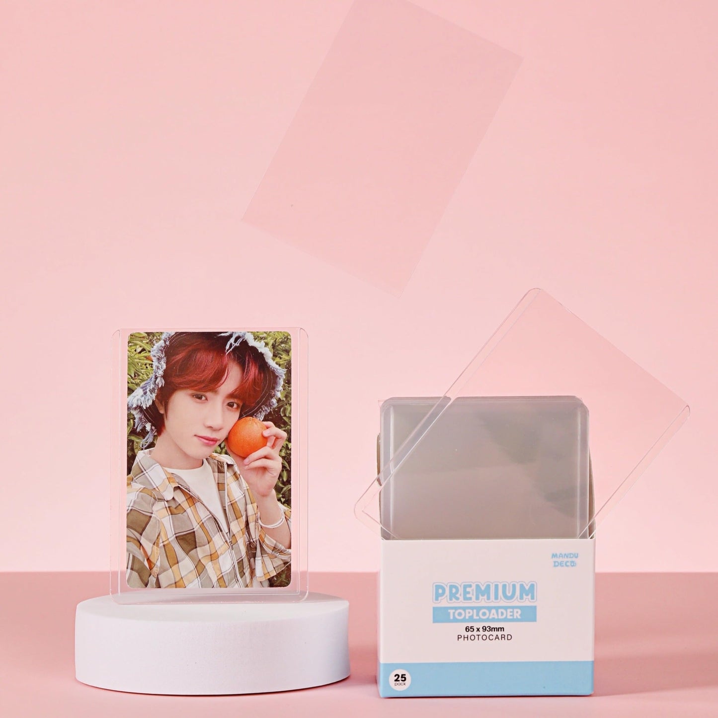 Mandu Deco PVC Free Toploaders, Perfect Fit for Kpop Album Sized Photocards, 2.5" x 3.5" (Pack of 25)