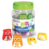 Learning Resources Snap-n-Learn Rainbow Owls - 10 Pieces, 18+ months Color and Shape Recognition, Letter Owls, Alphabet Toy