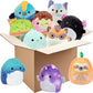 Squishmallows Mystery 3 Pack 8-Inch Plush Set - Official Jazwares Stuffed Animals Bundle, Soft Collectible Toys, Surprise Characters Gift for Kids