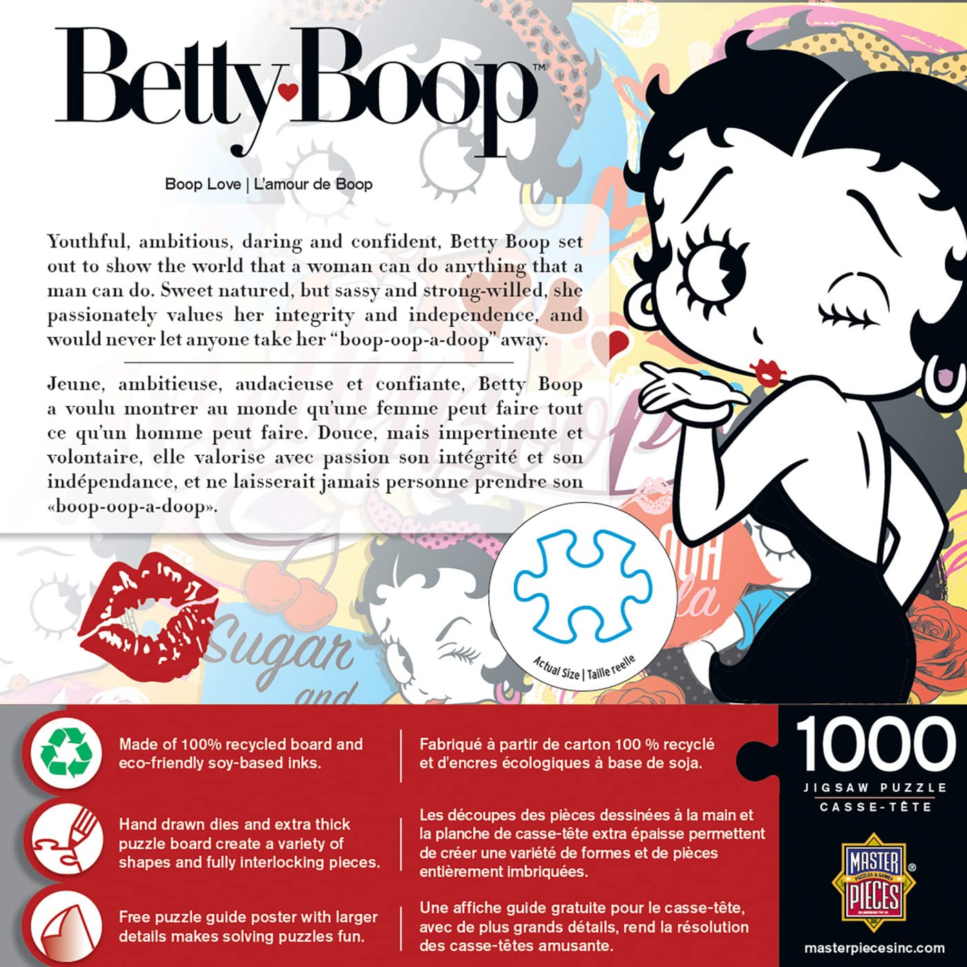 MasterPieces 1000 Piece Jigsaw Puzzle for Adults, Family, Or Youth - Boop Love - 19.25"x26.75"