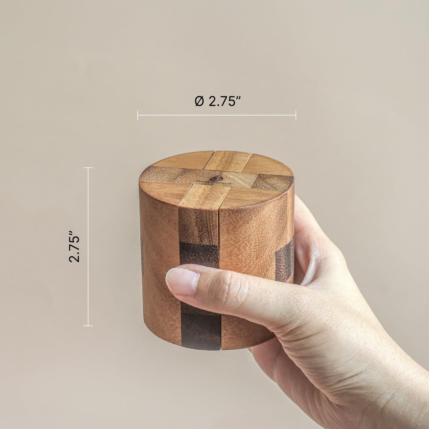 Powder Keg: 3D Wooden Puzzles Brain Teasers for Adults Interlocking Mechanical Handheld Mind Logic Puzzles Unique Gift for Christmas and Birthdays
