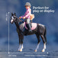 Breyer Freedom Series English Horse and Rider Figurine - Premium 1:12 Scale Collectible Horse Toy - Educational Equestrian Gift for Girls