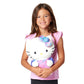 Sanrio Hello Kitty Cloud Hugger PiIlow, Pink Plush Character Shaped Design, Stuffed Animal for Girls and Boys, 11.5 Inches
