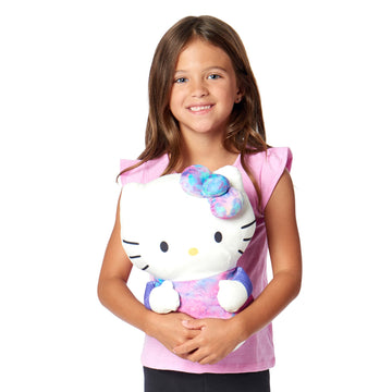 Sanrio Hello Kitty Cloud Hugger PiIlow, Pink Plush Character Shaped Design, Stuffed Animal for Girls and Boys, 11.5 Inches