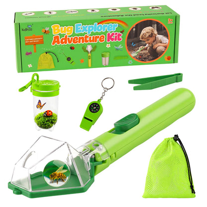 Kiditos Bug Catcher Kit for Kids Ages 3-8, One-Click Insect Catcher
