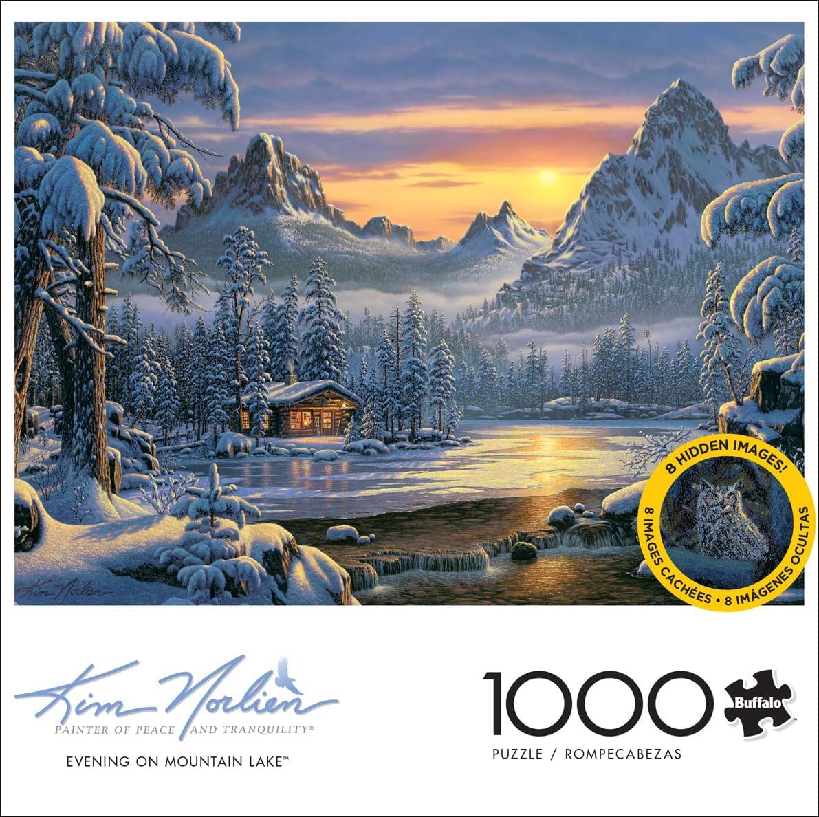 Buffalo Games Kim Norlien Lake Jigsaw Puzzles, 1000 Piece Puzzle for Adults