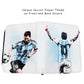 Soccer Card Binder 440 Pockets- Waterproof Trading Card Album with 55 Removable Sleeves Fit - 3 Rings with Zipper -Compatible with Topps Sports Cards