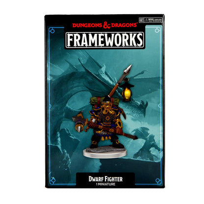 WizKids D&D Frameworks: Dwarf Fighter Male - Unpainted and Unassembled