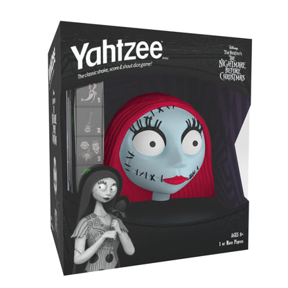 YAHTZEE: The Nightmare Before Christmas - Sally, Collectible Sally Dice Cup, Classic Dice Rolling Game Based on The Halloween Disney Classic, Great