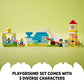 LEGO DUPLO Town Dream Playground 10991 Building Toy Set for Toddlers, Boys and Girls, Hands-on STEM Learning About Letters and Numbers Through