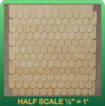 Greenleaf Doll Houses 1/2" Scale Miniature Octagon Shingle Strips Half Scale