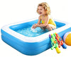 Inflatable Kiddie Pool, 128x85x45cm (50x33x18in) ,Thickened PVC Kids Blow Up Swimming Pool for Babies Toddlers, Wading Pool Indoor Outdoor Garden