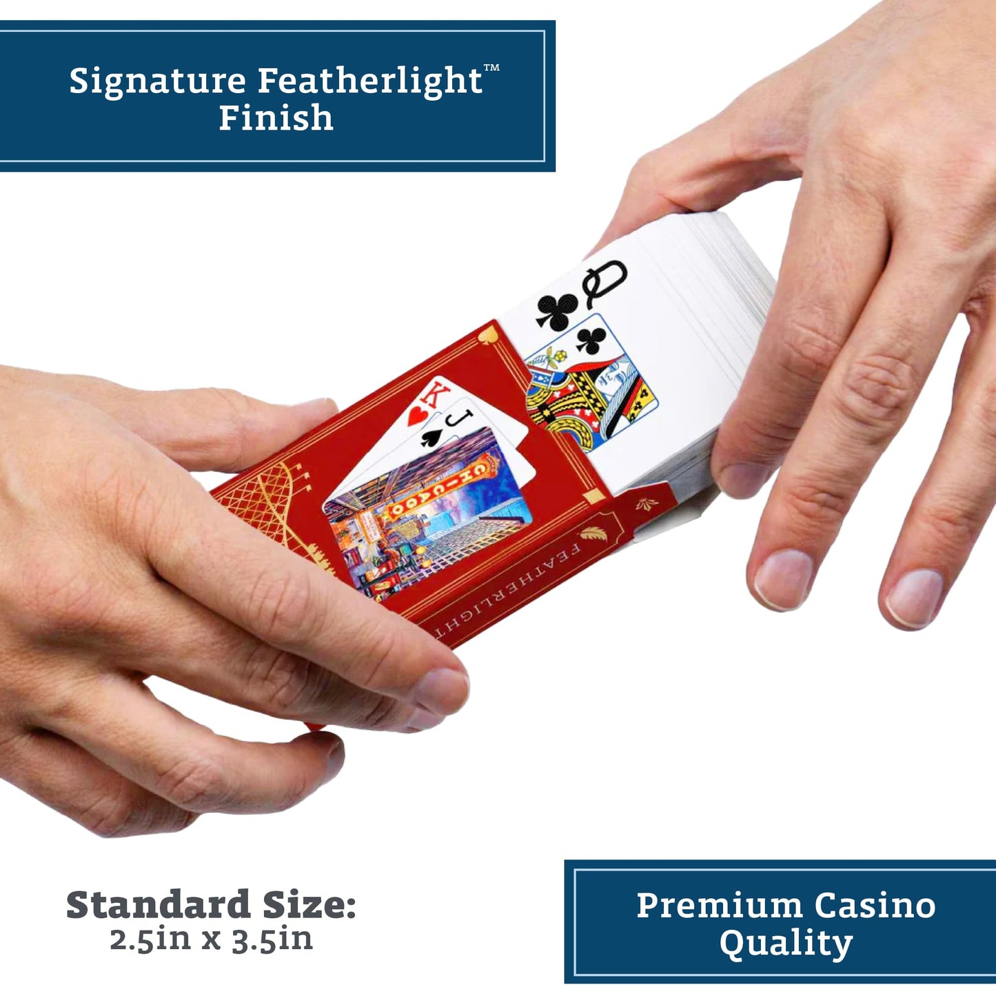Boardwalk Puzzles Chicago, Featherlight Unique Playing Cards, Fun Themed Deck for Home and Travel