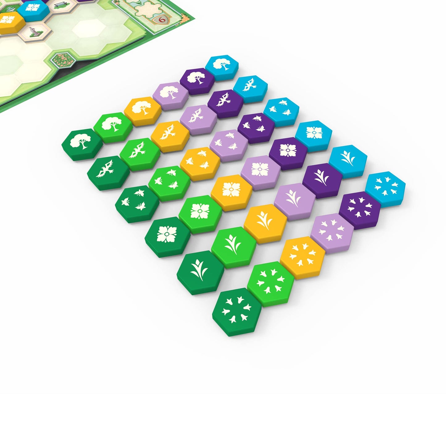 Asmodee Azul Queen's Garden Board Game - Create a Royal Paradise, Mosaic Tile Placement Strategy Game for Kids & Adults, Ages 10+, 2-4 Players, 45-60