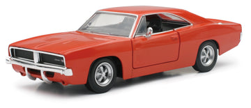 1969 Dodge Charger R/T Black Muscle Car Collection 1/25 Diecast Model Car by New Ray