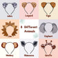 CiyvoLyeen Animals Ears Headbands Birthday Jungle Safari Zoo Party Favor Monkey Rhinoceros Elephant Hair Hoop for Kids
