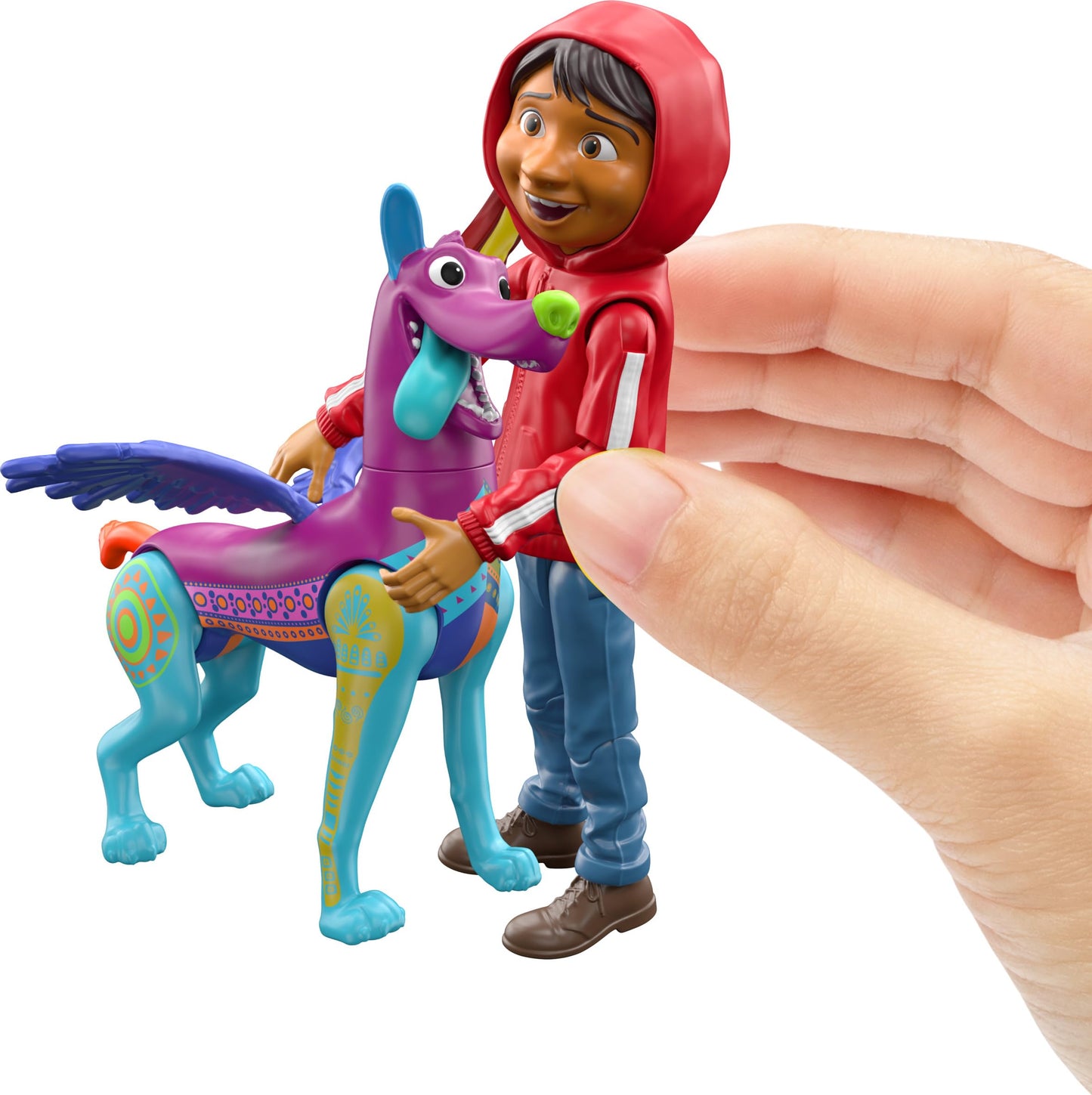 Mattel Disney Pixar Coco Storyteller Action Figure Remember Me Pack, Authentic Posable Movie Toys at 4-Inch Scale, Miguel, Ernesto, Dog Dante