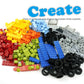 Pamvava Classic Bricks Wheels and Axles Sets, Over 400pcs Car Parts and Pieces Tires, Educational Building Kits Toys