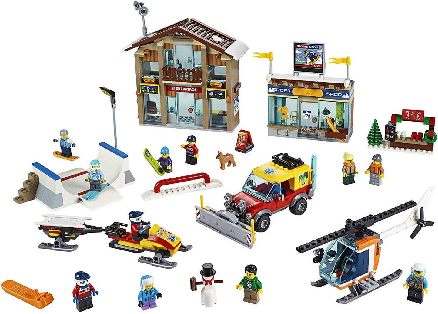LEGO City Ski Resort 60203 Building Kit Snow Toy for Kids (806 Pieces)
