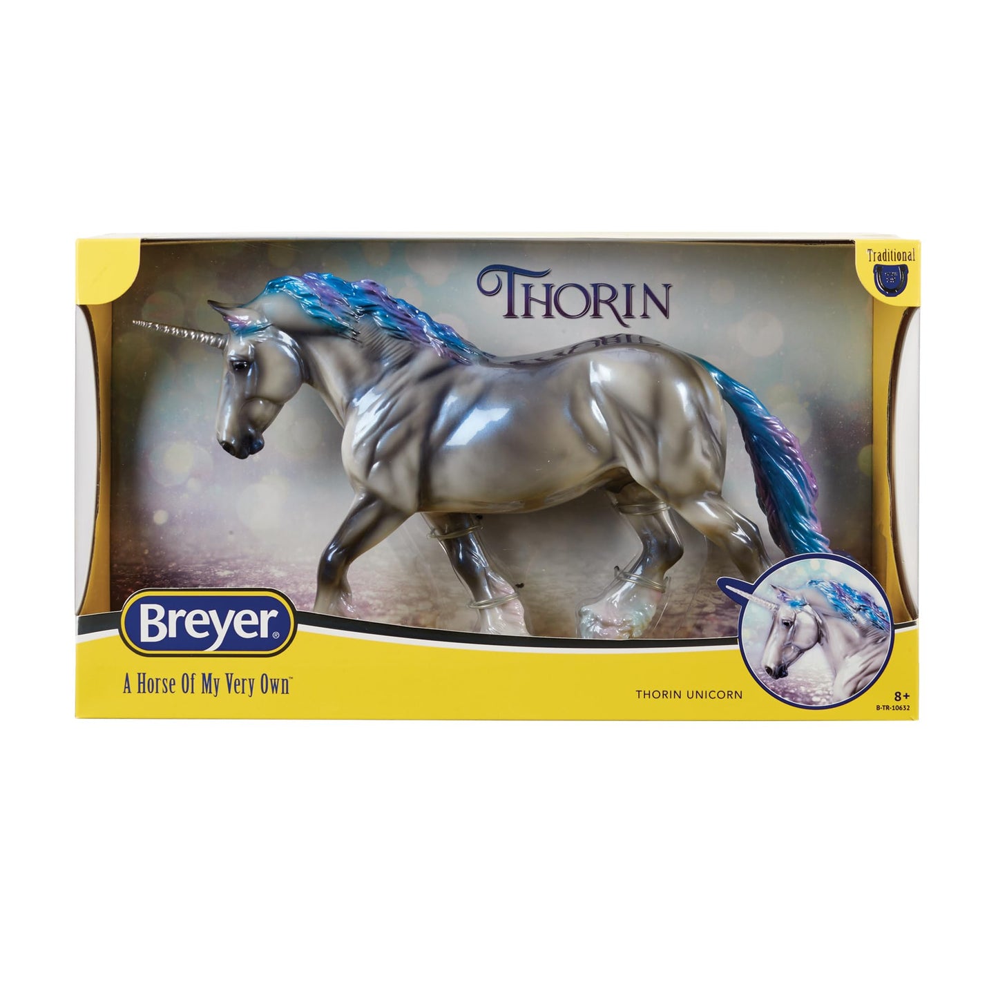Breyer Horses Traditional Series | Thorin - Unicorn Stallion | Model # B-TR-10632