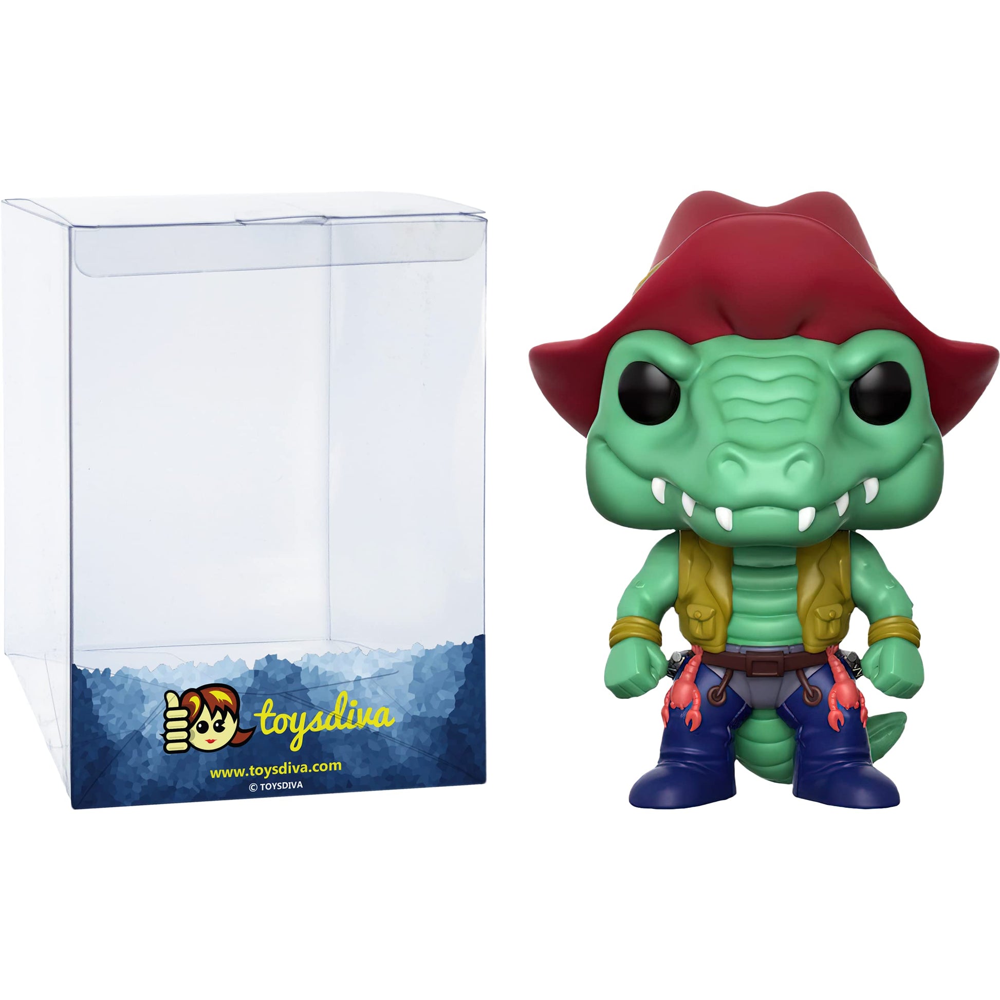 Funko Leatherhead (Specialty Series): P o p ! Vinyl Figurine Bundle with 1 Compatible 'ToysDiva' Graphic Protector (543-22278 - B)