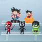 Lenporl DBZ Dragon Ball Action Figure Toys with 1.4 Inch Crystal Stars Dragon Ball and Transparent Base, Goko Action Figure with Gift Box for Birthday