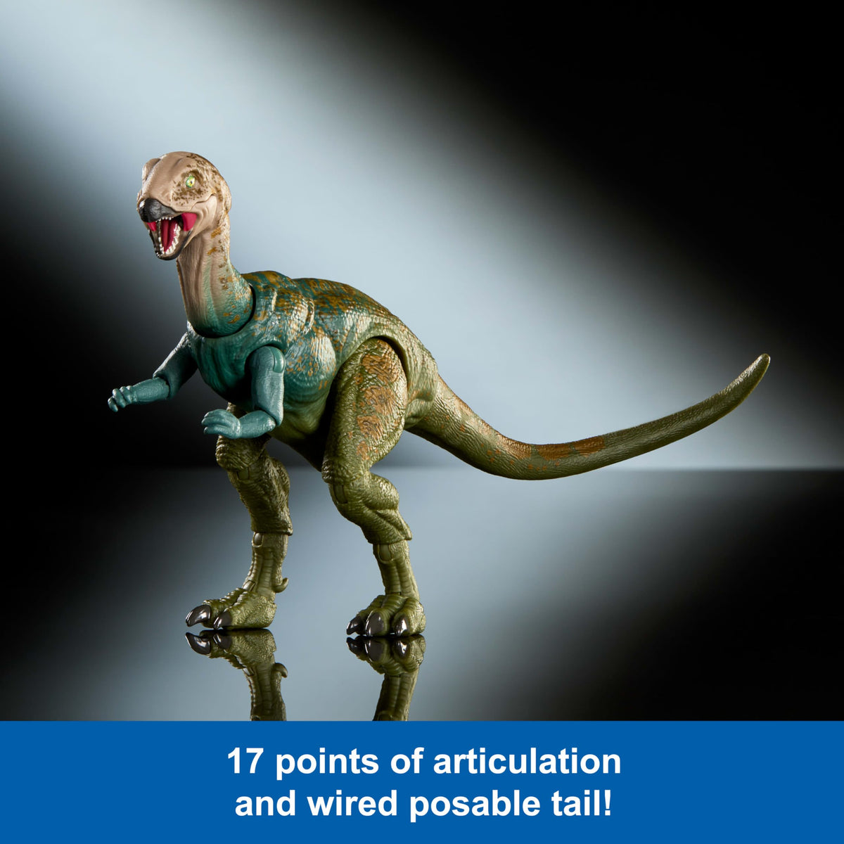 Mattel Jurassic World Hammond Collection Dinosaur Action Figure Dryosaurus, Premium Design with Realistic Eyes, 17 Articulated Joints & Swappable Jaw
