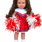 MBD Red Cheerleader Outfit Fits 18 Inch Girl Dolls- Fashion Doll Clothes