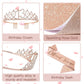 13th Birthday Decorations for Girls, Rose Gold 13th Birthday Banner, Balloon, Cake Topper, Sash and Crown, Happy 13th Birthday Party Decorations