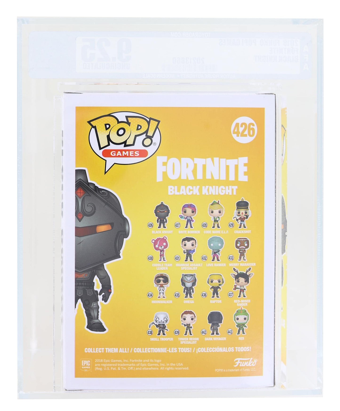Funko Fortnite POP Vinyl Figure | Black Knight Graded AFA 9.25