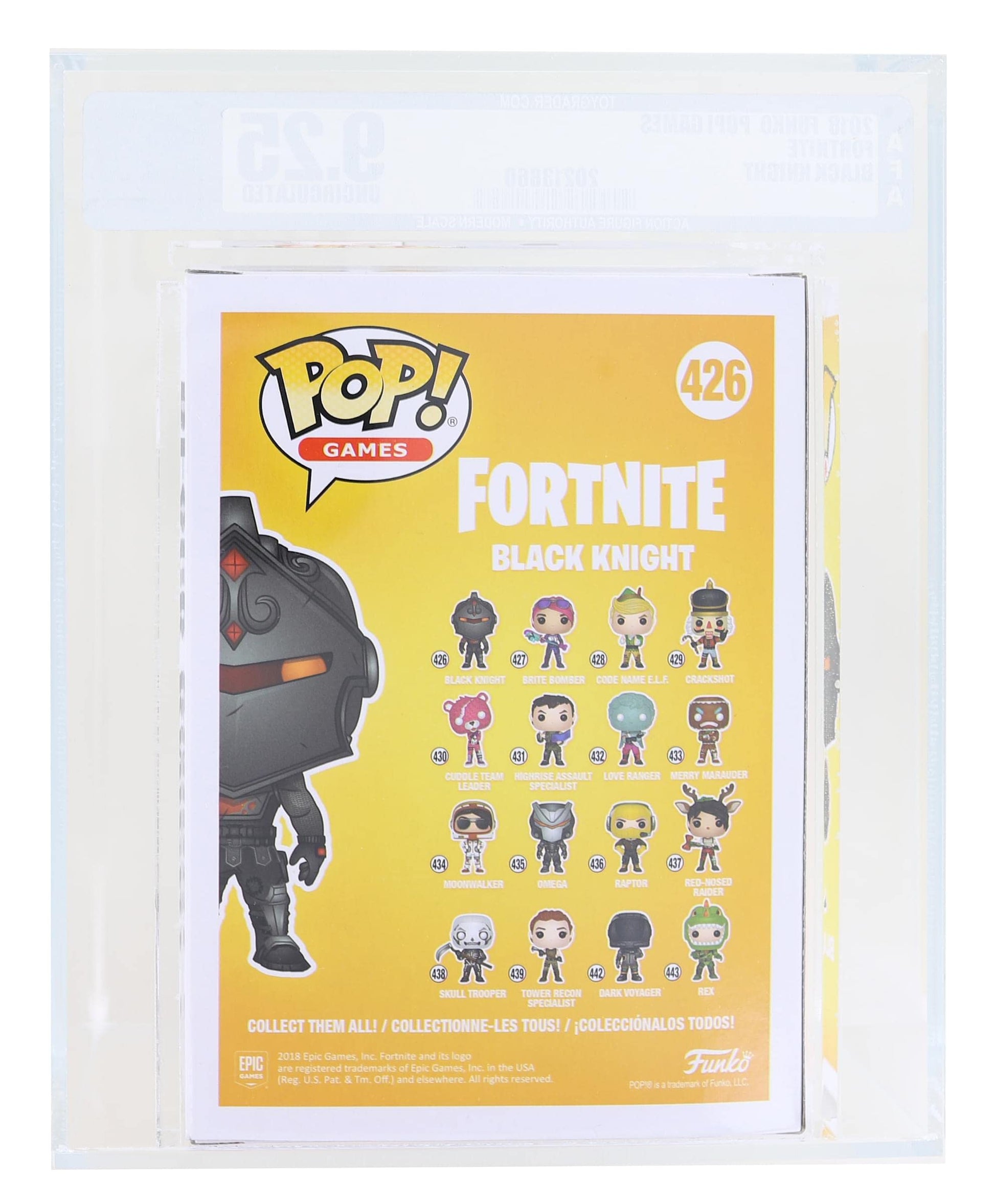 Funko Fortnite POP Vinyl Figure | Black Knight Graded AFA 9.25