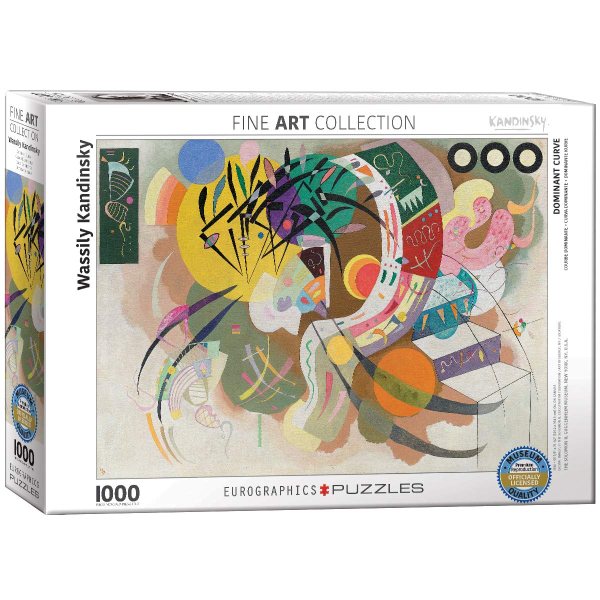 EuroGraphics Dominant Curve by Wassily Kandinsky (1000 Piece) Puzzle (6000-0839), White