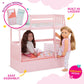 Our Generation - Pink Bunk Bed - Butterfly Themed Bed Set - Accessories for 18 Inch Dolls - Pretend Play - Toys for Kids 3 and Up - Dreams for Two