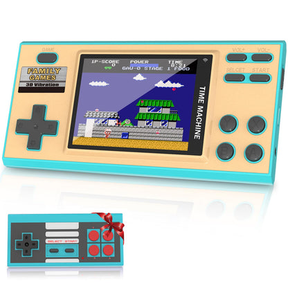 EASEGMER Handheld Games for Kids, Built-in 198 Classic Plug and Play Games, 3 Inch Portable Video Games Player Best Kids Electronic for Boys Ages 4-12