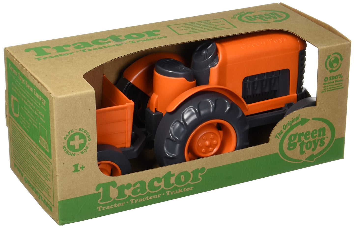 Green Toys Tractor - CB , Orange