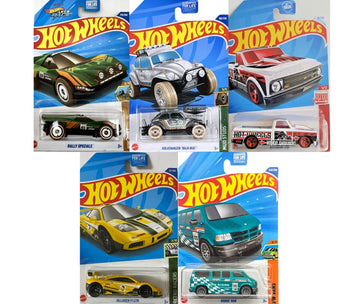 Hot Wheels Store Exclusive Random 5 Pack! (ZAMAC, Red Edition, DG, etc.) Assorted Variety Bundle [Styles May Vary] 1:64 Scale Diecast Toy Vehicles
