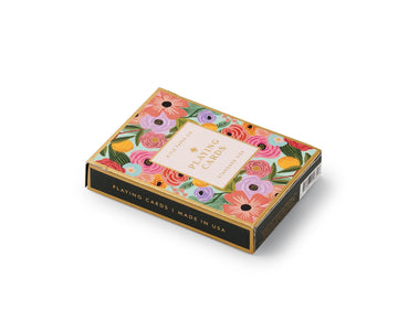 RIFLE PAPER CO. Garden Party Themed Playing Cards for Adults, Standard Deck of Cards for Card Games and Poker at Home or Party, Beautiful Printed