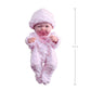 JC Toys - Mini La Newborn First Day | Anatomically Correct Real Girl Baby Doll | 9.5" All-Vinyl | Includes Knit Outfit, Hat and Pacifier | Designed by