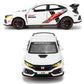 WAKAKAC Diecast Car 1/32 for Type-R Model Car Pull Back Toy Car with Light and Sound Model Vehicles for Boys Girls Gift(White)