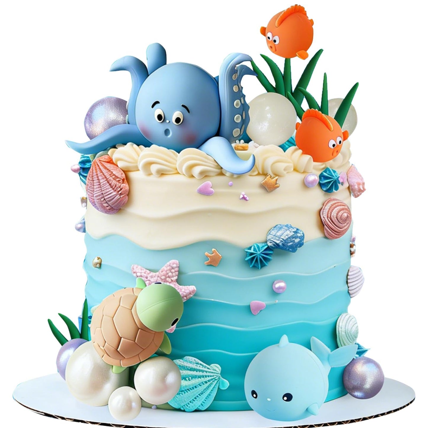 Under the Sea Cake Toppers Ocean Animals Cake Decorations