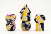 FanRoll 16mm Pride Sharp Edge Silicone Rubber Poly Dice Set: Nonbinary