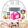 Balloon Arch Kit with Balloon Pump, 9FT Tall &10FT Width Adjustable Balloon Arch Stand Balloon Arch Frame with Base for Wedding Birthday Party