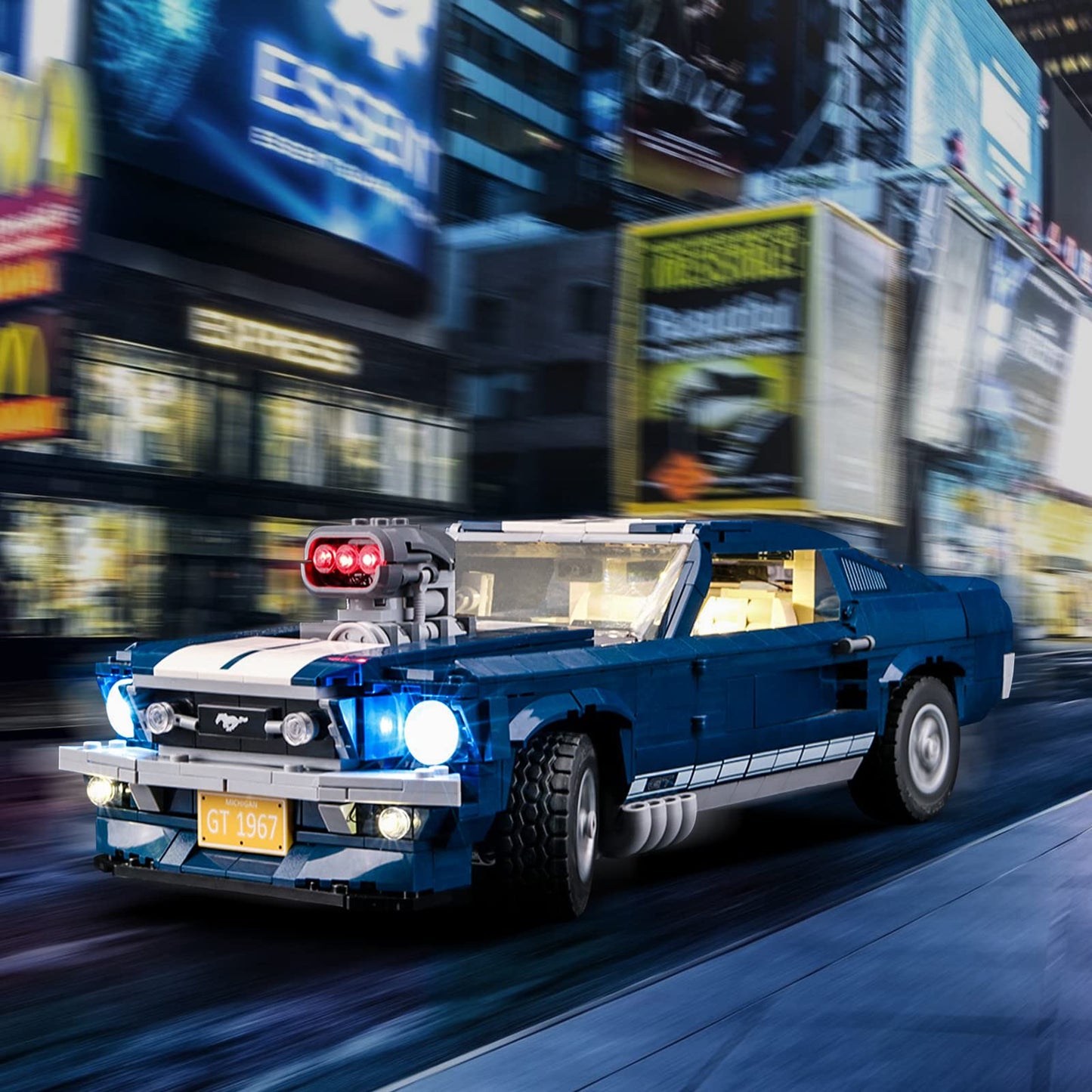 LIGHTAILING Light Set for (Creator Expert Ford Mustang) Building Blocks Model - Led Light kit Compatible with Lego 10265(NOT Included The Model)