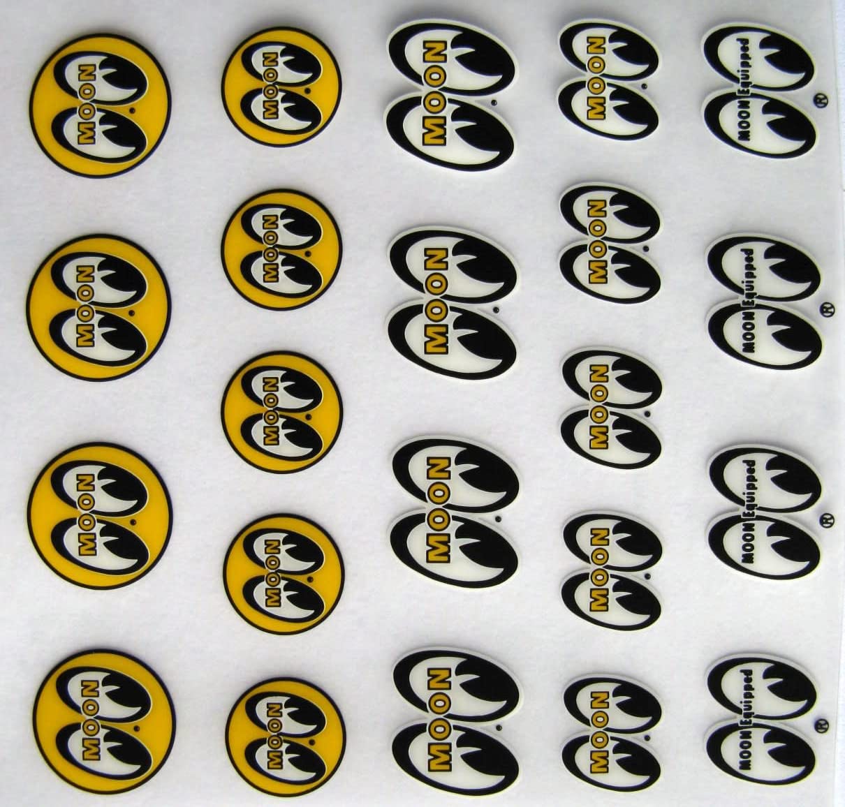 Assorted Tiny Mooneyes Decals Remote Control Vehicle Stickers